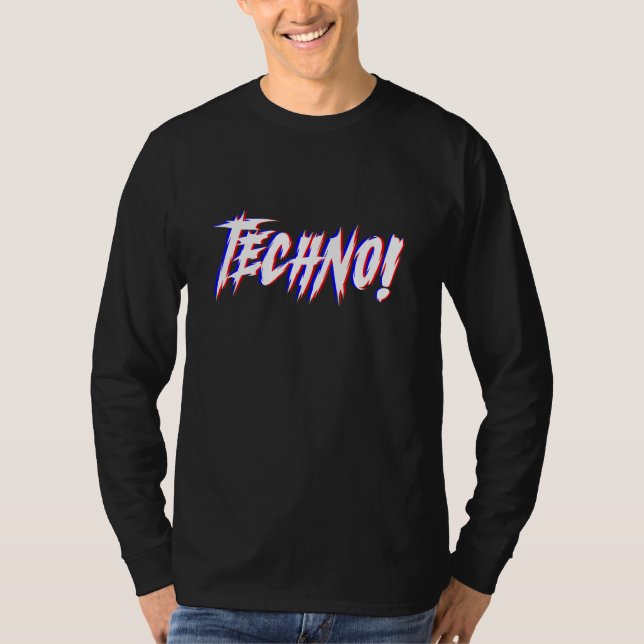Techno Rave Clubbing Party Outfit House Dubstep Ha T Shirt (Framsida)