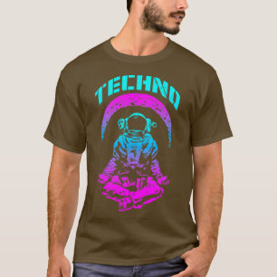Techno Rave EDM Music Festival Trippy Astronaut Ra T Shirt