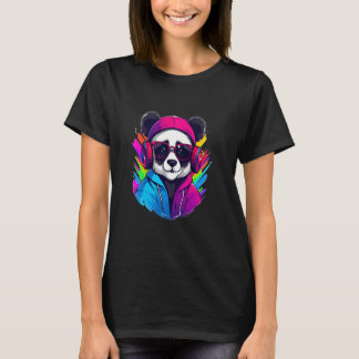 Techno Rave Panda House Music Älskare Raver T Shirt
