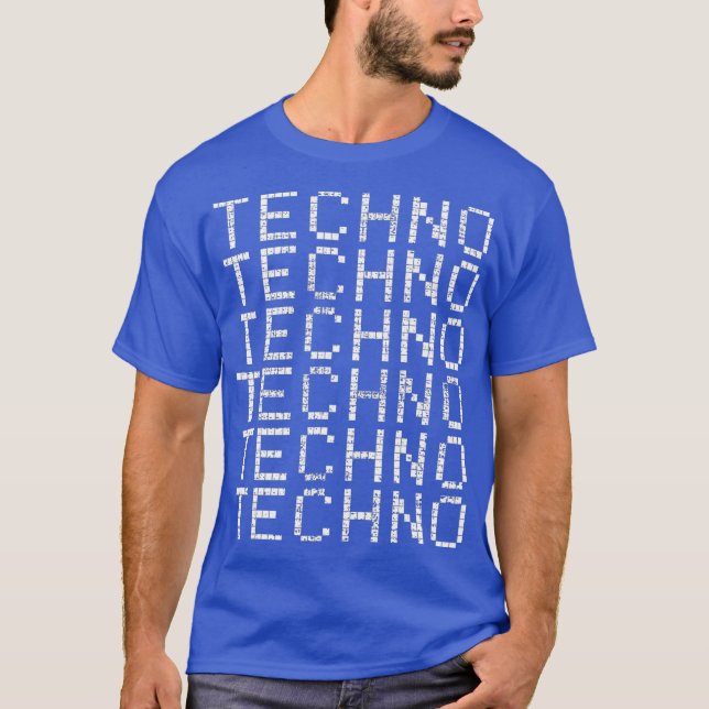 Techno Raver DJ Music Festival T Shirt (Framsida)