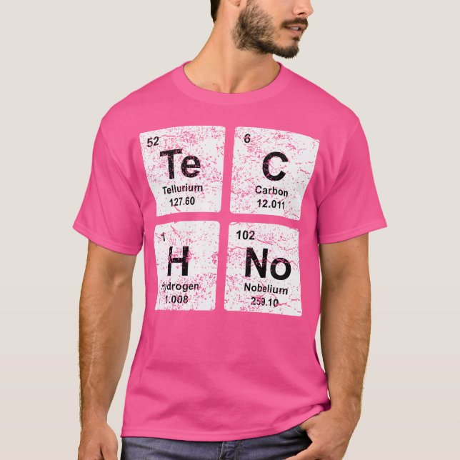 Techno Rolig Dj Edm Party Festival T Shirt (Framsida)