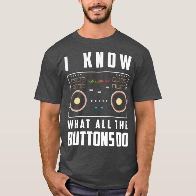 Techno Shirt DJ Shirts För manar Women Kids T (Framsida)