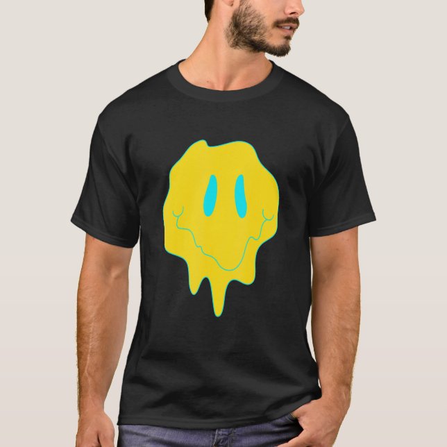 Techno Smälter Edm Music Festival Rave Dubstep T Shirt (Framsida)