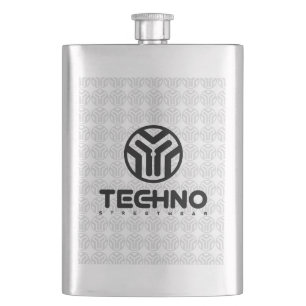 Techno Streetwear - logotyp - flaska Fickplunta