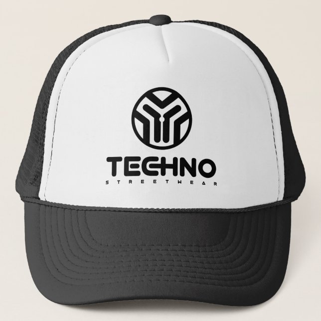 Techno Streetwear - logotyp - hatt Keps (Framsida)