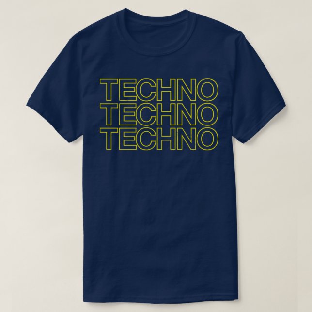TECHNO TECHNO TECHNO T SHIRT (Design framsida)