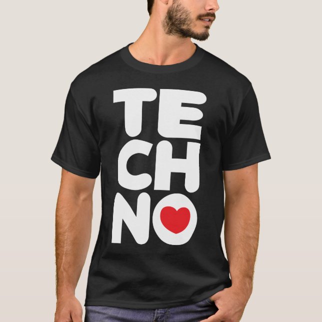 Techno torn t shirt (Framsida)
