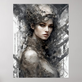 Techno Traces: Femme Maskin Poster