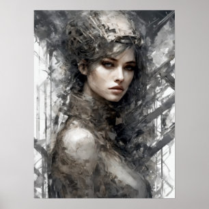 Techno Traces: Femme Maskin Poster