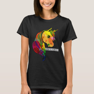 Techno Unicorn Trance EDM Rave T Shirt