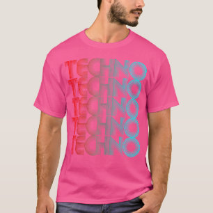 Techno Vaporwave Techno House-musik Edm-älskare Dj T Shirt
