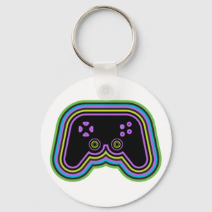 Techno Video Game Controller Nyckelring