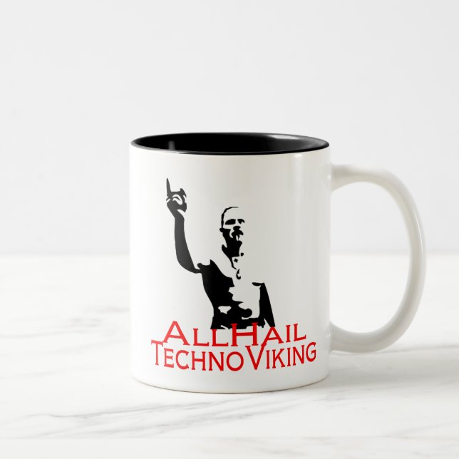 Techno Viking (kaffe) Två-Tonad Mugg (Höger)