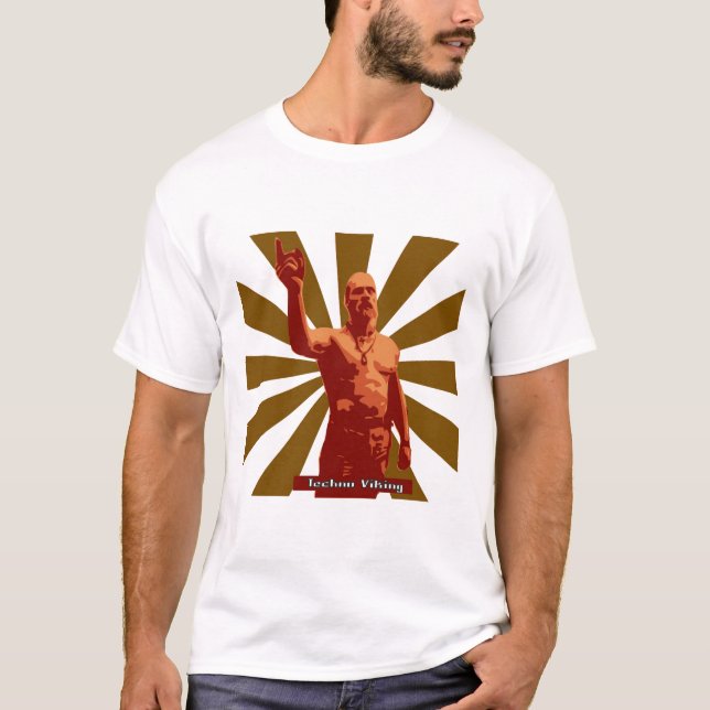 Techno-Viking Tshirt T Shirt (Framsida)