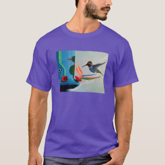 Technobird - Kolibri och techno juxtaposition T Shirt