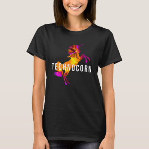 Technocorn Techno Festival Rave Musik DJ EDM Bas T Shirt