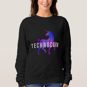 Technocorn Techno Festival Rave Musik DJ EDM Bas T Shirt