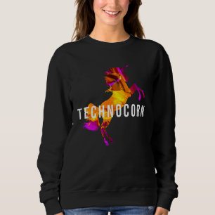 Technocorn Techno Festival Rave Musik DJ EDM Bas T Shirt