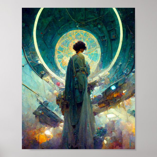 Technocrat Altar 4 Science fiction Art Poster (Framsidan)