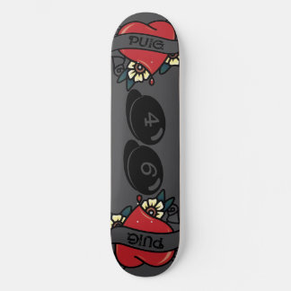 TechNoir "Miss You Pop" Begränsadt skateboard-däck Mini Skateboard Bräda 18,5 Cm