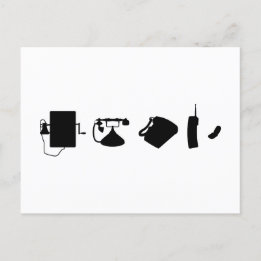 Technologie Evolutionstheorie des Telefon Vykort