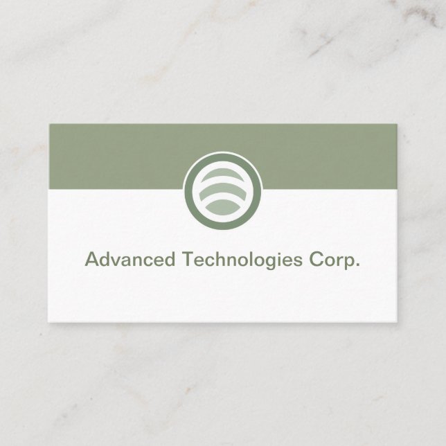 Technology Logo Business Cards Design Visitkort (Framsida)