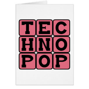 Technopop, Music Genre Hälsningskort