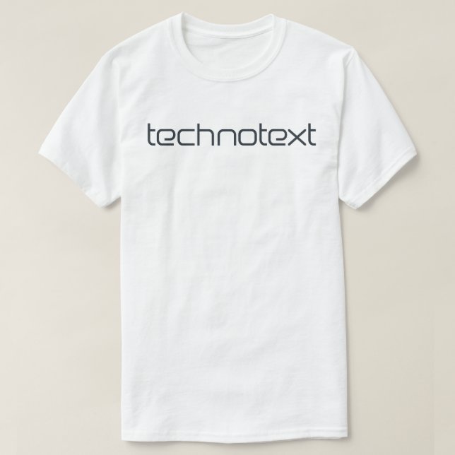 Technotext Techno Text T-shirt (Design framsida)