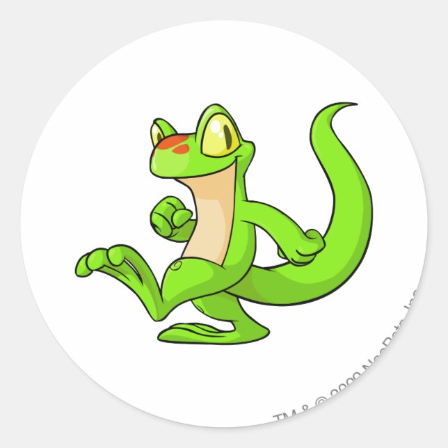 Techo Grönt Runt Klistermärke (Framsida)