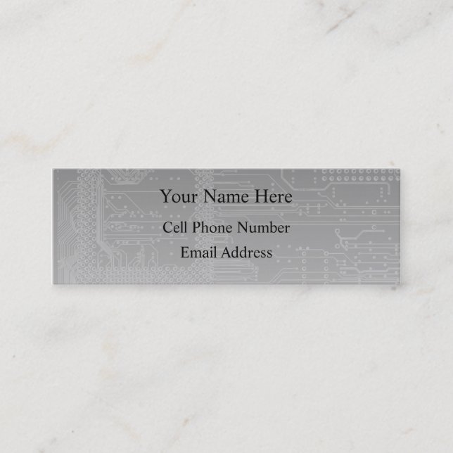 Techsamtalet profilerar och visitkorten mini visitkort (Framsida)