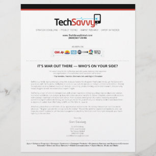 TechSavvy Ad Page Reklamblad