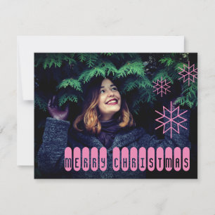 Techy Rosa God jul Card Julkort
