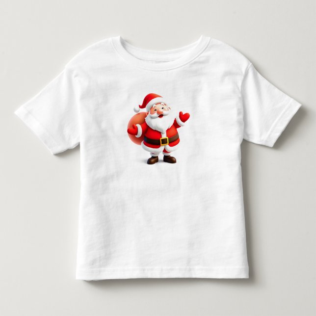 Teckad jultomte t shirt (Framsida)