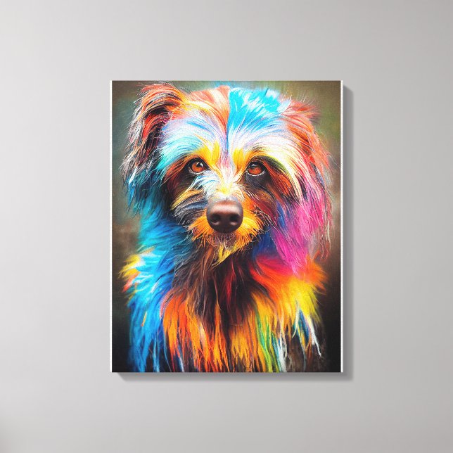 Teckel Hund Pet Cute Aditable Animal Assion Canvastryck (Framsida)