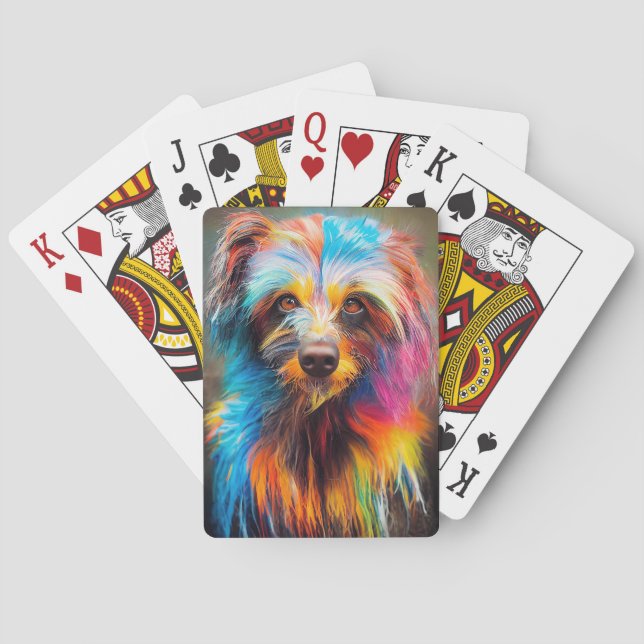 Teckel Hund Pet Cute Aditable Animal Assion Casinokort (Baksidan)