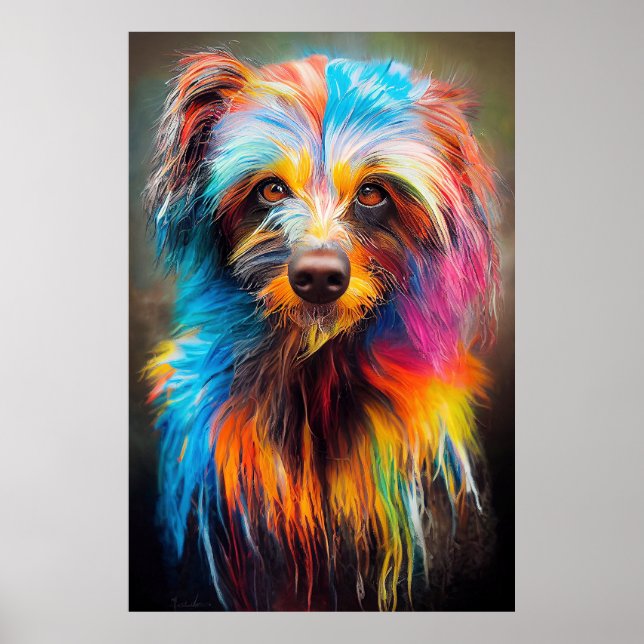 Teckel Hund Pet Cute Aditable Animal Assion Poster (Framsidan)