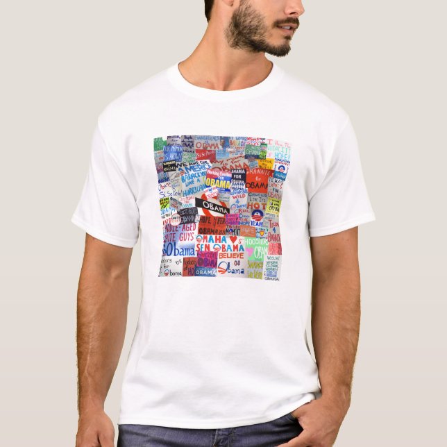 Tecken av den hoppObama T-tröja Tee Shirt (Framsida)