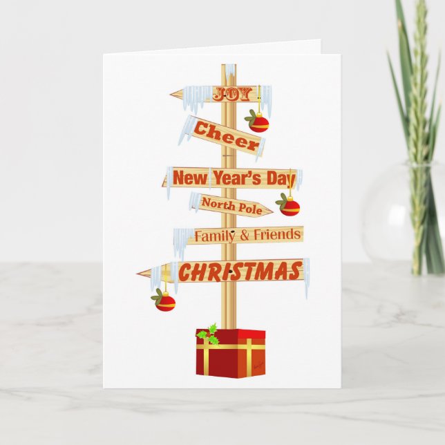 Tecken av jul helgkort (Framsida)