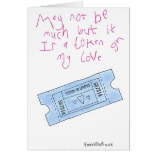 tecken av min kärlek hälsningskort