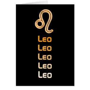 Tecken av zodiacen, Leo Hälsningskort