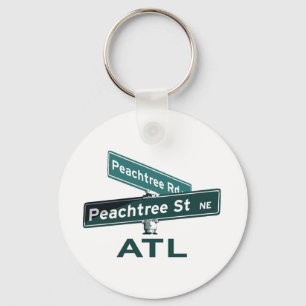 Tecken för ATL Peachtree Nyckelring