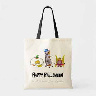 Tecken för happy halloweenLunchboxgrupp Tygkasse
