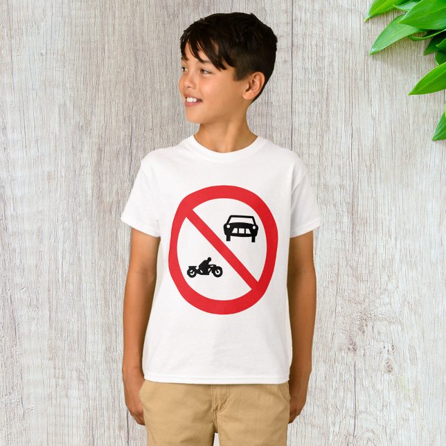 Tecken för ingen trafik t shirt (Skapare uppladdad)