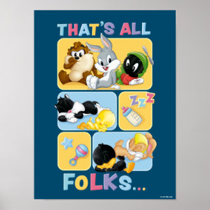 Tecken för Looney Tunes baby Alla mappar Poster
