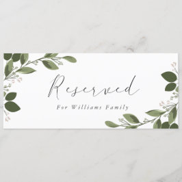 Tecken för reserverade röda knoppar inbjudningar