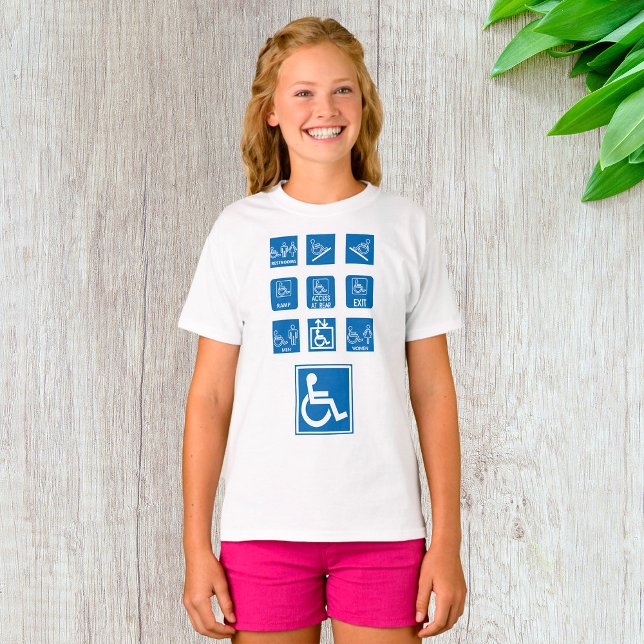 Tecken för rullstolsanpassning t shirt (Skapare uppladdad)