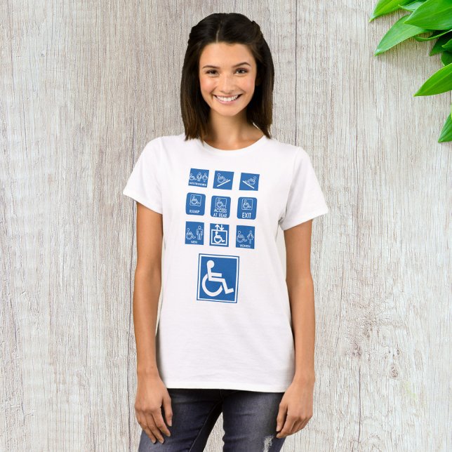 Tecken för rullstolstillgänglighet t shirt (Skapare uppladdad)