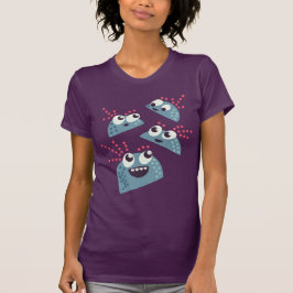 Tecken för vänner för Kawaii gulliga tecknadgodis T Shirt