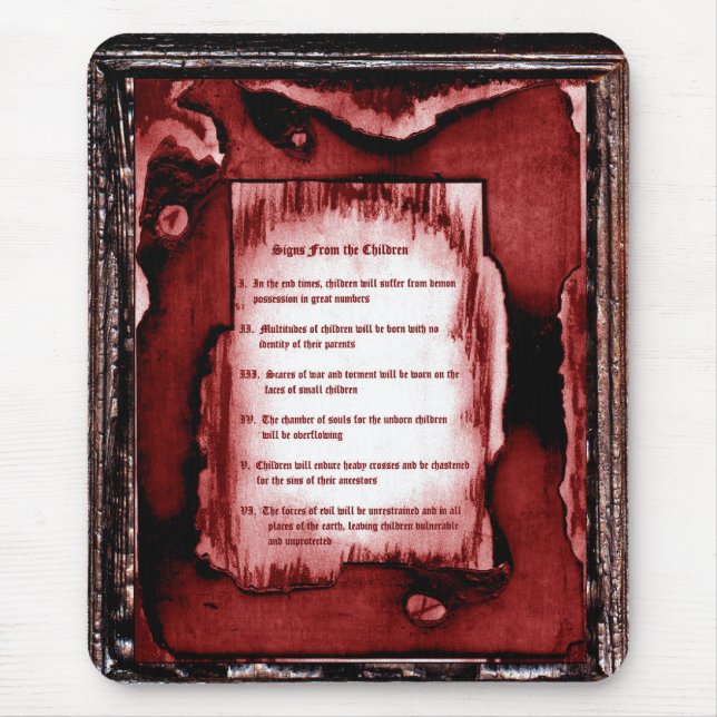 Tecken från barnen musmatta (Framsidan)