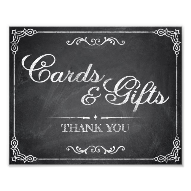 Tecken från bröllop - kartong - kort och presenter fototryck (Framsidan)